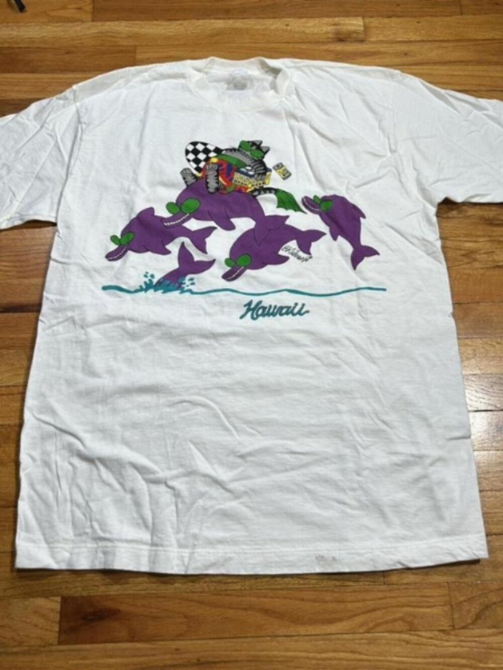 Vintage 90s Style Crazy Shirts Hawaii Tee